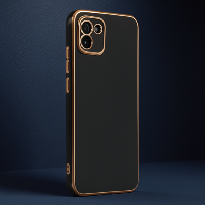 Samsung Galaxy A03 Kılıf Volet Silikon - Siyah