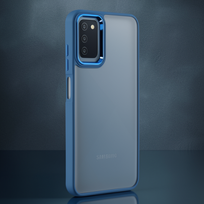 Samsung Galaxy A03s Kılıf Dora Kapak - Mavi