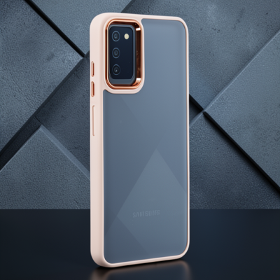 Samsung Galaxy A03s Kılıf Dora Kapak - Pudra