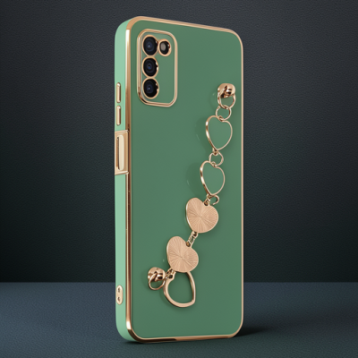 Samsung Galaxy A03s Kılıf Esila Silikon - Su Yeşili