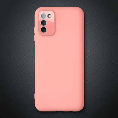 Samsung Galaxy A03s Kılıf Lansman Glass Kapak - Pembe