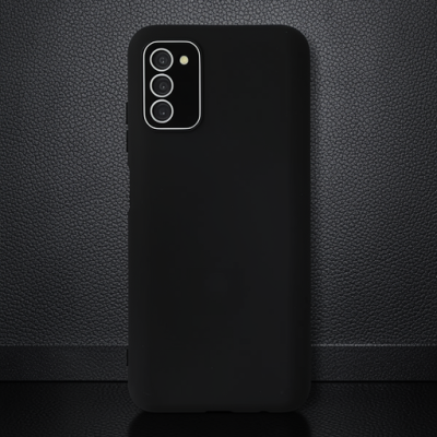 Samsung Galaxy A03s Kılıf Lansman Glass Kapak - Siyah
