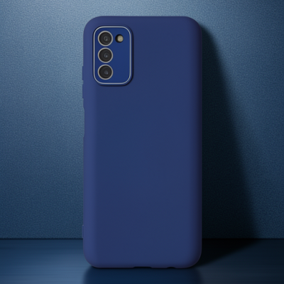 Samsung Galaxy A03s Kılıf Lansman Glass Kapak - Sky Blue