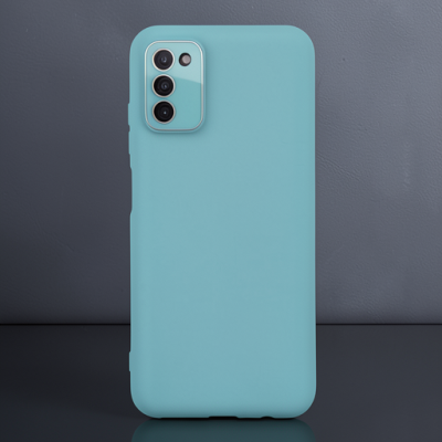 Samsung Galaxy A03s Kılıf Lansman Glass Kapak - Turkuaz