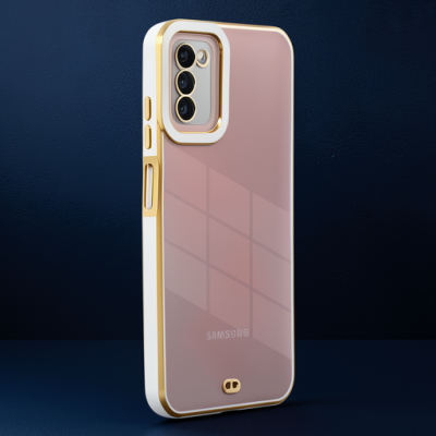 Samsung Galaxy A03s Kılıf Liva Lens Silikon - Beyaz