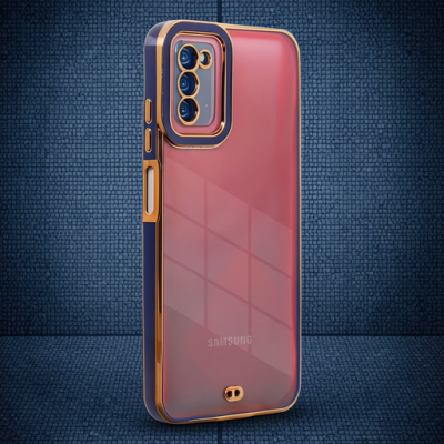 Samsung Galaxy A03s Kılıf Liva Lens Silikon - Mavi