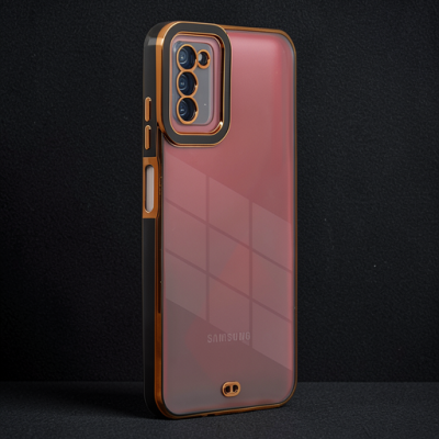 Samsung Galaxy A03s Kılıf Liva Lens Silikon - Siyah