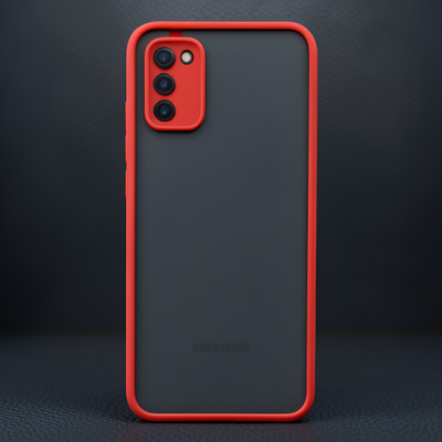 Samsung Galaxy A03s Kılıf Montreal Silikon Kapak - Kırmızı