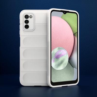 Samsung Galaxy A03s Kılıf Optimum Silikon - Krem