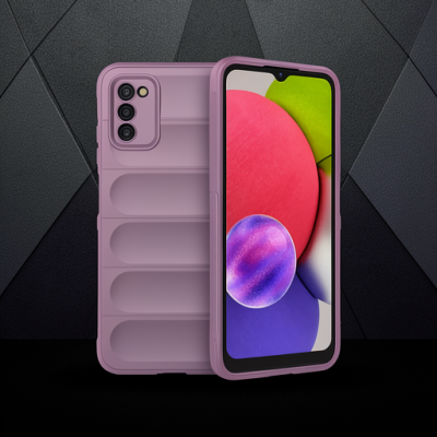 Samsung Galaxy A03s Kılıf Optimum Silikon - Mor