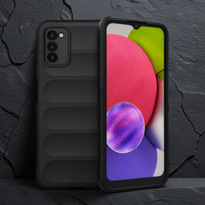 Samsung Galaxy A03s Kılıf Optimum Silikon - Siyah