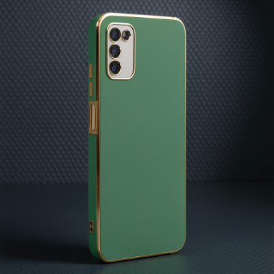 Samsung Galaxy A03s Kılıf Volet Silikon - Açık Yeşil