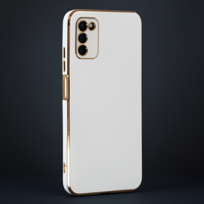Samsung Galaxy A03s Kılıf Volet Silikon - Beyaz