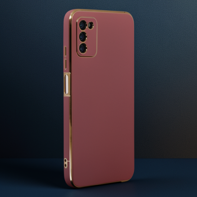 Samsung Galaxy A03s Kılıf Volet Silikon - Kırmızı