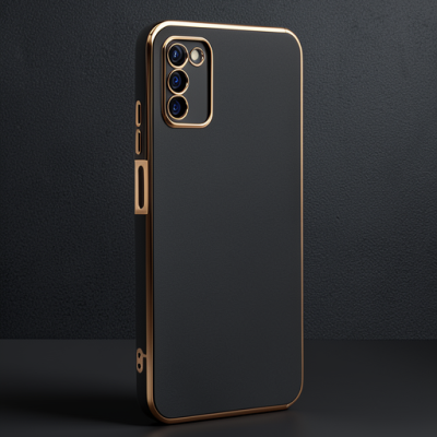 Samsung Galaxy A03s Kılıf Volet Silikon - Siyah