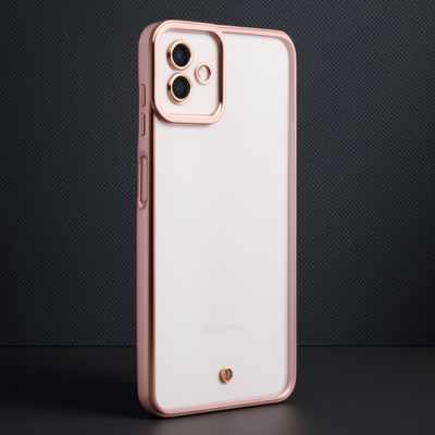 Samsung Galaxy A04 Kılıf Liva Lens Silikon - Rose