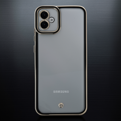 Samsung Galaxy A04e Kılıf Liva Lens Silikon - Siyah
