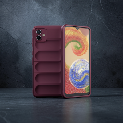 Samsung Galaxy A04e Kılıf Optimum Silikon - Bordo