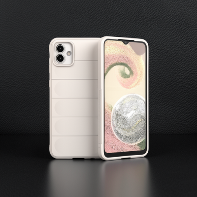 Samsung Galaxy A04e Kılıf Optimum Silikon - Krem