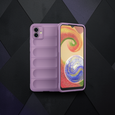 Samsung Galaxy A04e Kılıf Optimum Silikon - Mor