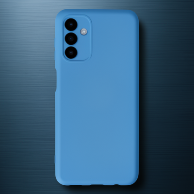 Samsung Galaxy A04s Kılıf Nano İçi Kadife Silikon - Mavi