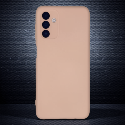 Samsung Galaxy A04s Kılıf Nano İçi Kadife Silikon - Pudra