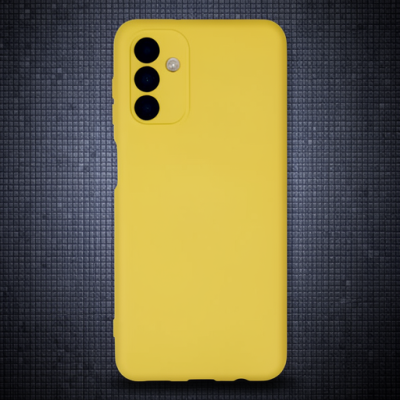 Samsung Galaxy A04s Kılıf Nano İçi Kadife Silikon - Sarı