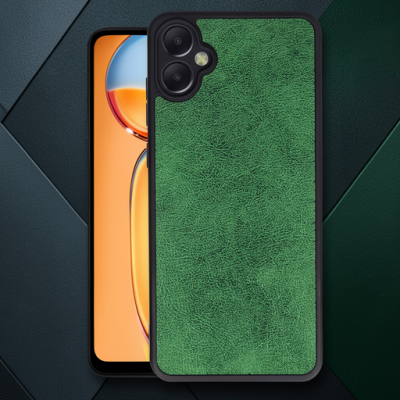 Samsung Galaxy A05 Kılıf Aras Deri Kapak - Koyu Yeşil