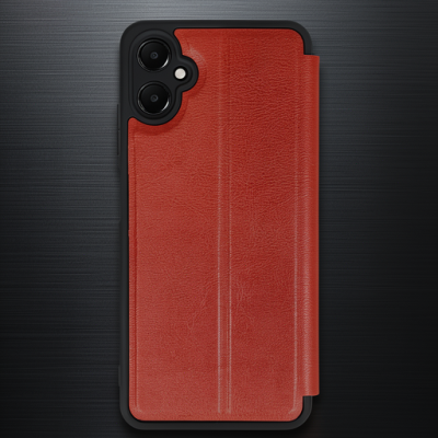 Samsung Galaxy A05 Kılıf Flip Cover - Kırmızı