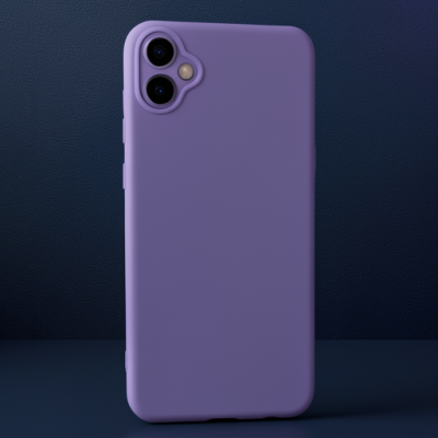 Samsung Galaxy A05 Kılıf Nano İçi Kadife Silikon - Mor