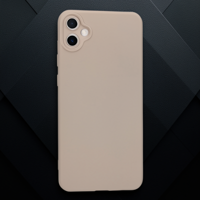 Samsung Galaxy A05 Kılıf Nano İçi Kadife Silikon - Pudra
