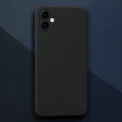 Samsung Galaxy A05 Kılıf Nano İçi Kadife Silikon - Siyah