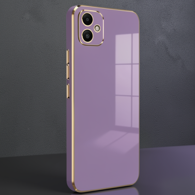 Samsung Galaxy A05 Kılıf Volet Silikon - Mor