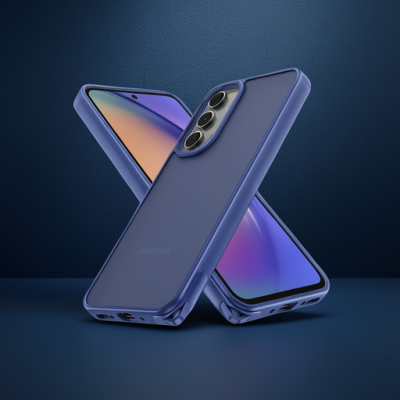 Samsung Galaxy A05s Kılıf Elegant Kapak - Açık Mavi