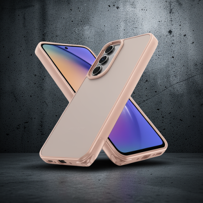 Samsung Galaxy A05s Kılıf Elegant Kapak - Pudra