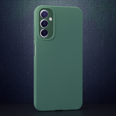 Samsung Galaxy A05s Kılıf First Silikon - Koyu Yeşil