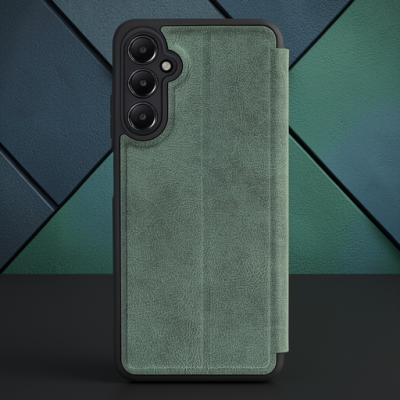 Samsung Galaxy A05s Kılıf Flip Cover - Koyu Yeşil