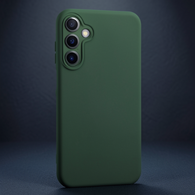 Samsung Galaxy A05s Kılıf Nano İçi Kadife Silikon - Koyu Yeşil