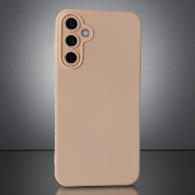Samsung Galaxy A05s Kılıf Nano İçi Kadife Silikon - Pudra