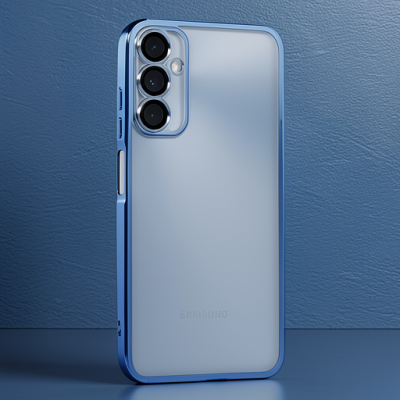 Samsung Galaxy A05s Kılıf Razer Lensli Silikon - Açık Mavi