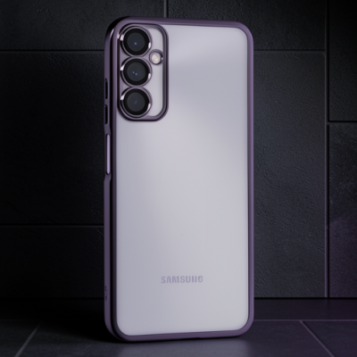 Samsung Galaxy A05s Kılıf Razer Lensli Silikon - Mor