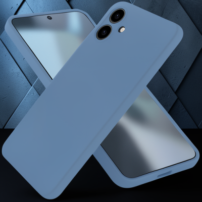 Samsung Galaxy A06 Kılıf First Silikon - Mavi
