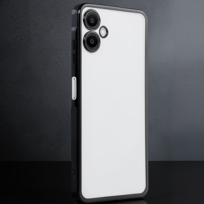 Samsung Galaxy A06 Kılıf Razer Lensli Silikon - Siyah