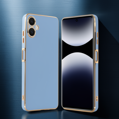 Samsung Galaxy A06 Kılıf Volet Silikon - Mavi