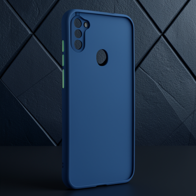 Samsung Galaxy A11 Kılıf Montreal Silikon Kapak - Lacivert
