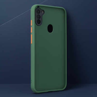 Samsung Galaxy A11 Kılıf Montreal Silikon Kapak - Yeşil