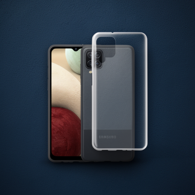 Samsung Galaxy A12 Kılıf Lüx Şeffaf Silikon