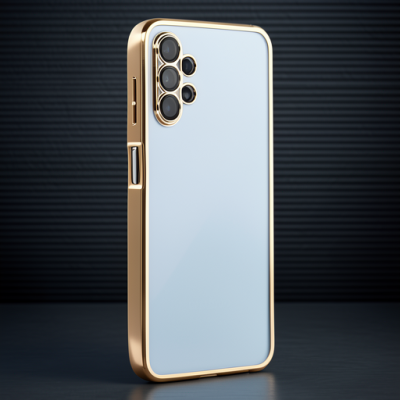 Samsung Galaxy A13 4g Kılıf Razer Lensli Silikon - Gold