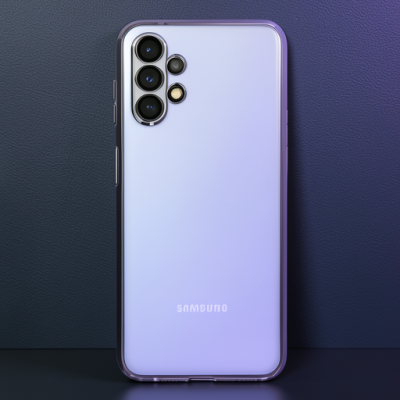 Samsung Galaxy A13 4g Kılıf Razer Lensli Silikon - Mor