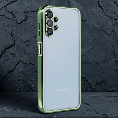 Samsung Galaxy A13 4g Kılıf Razer Lensli Silikon - Yeşil